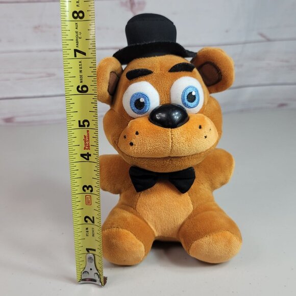 Funko Fazbear Five Nights At Freddy's Plush Brown Bear 8" Hat Bowtie FNAF 2016 - Picture 8 of 10